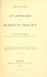 Tapa de Adventures Of An Attorney In Search Of Practice