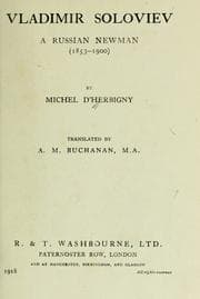 Tapa de Vladimir Soloviev, a Russian Newman (1853-1900)