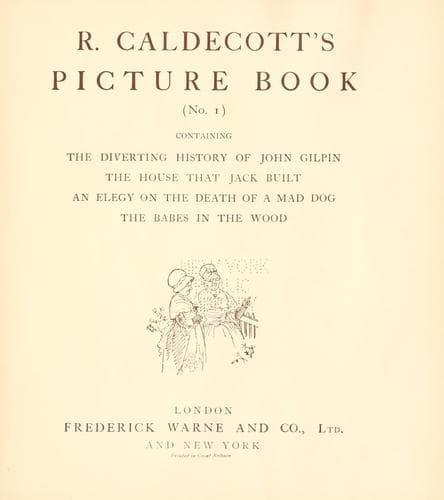 Tapa de R. Caldecott's picture book