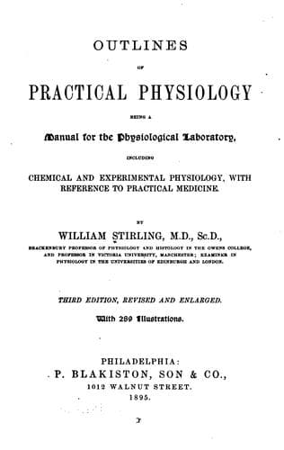 Tapa de Outlines of practical physiology