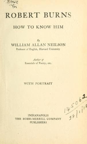 Tapa de Robert Burns, how to know him