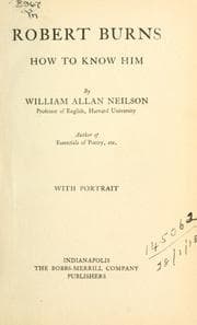 Tapa de Robert Burns, how to know him