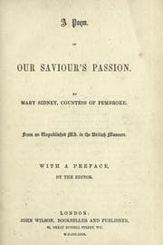 Tapa de A poem on our Saviour's passion