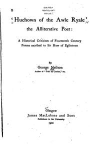 Tapa de Huchown Of The Awle Ryale, The Alliterative Poet