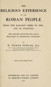 Tapa de The religious experience of the Roman people, from the earliest times to the age of Augustus