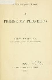 Tapa de A primer of phonetics