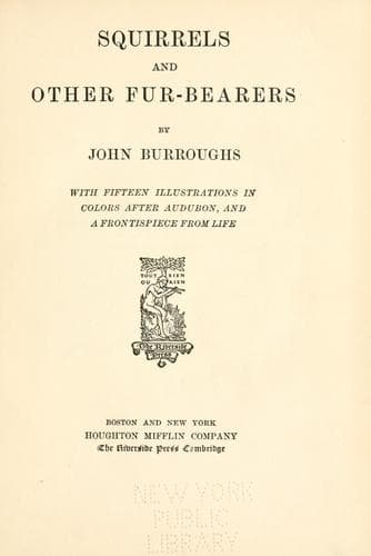 Tapa de Squirrels and other fur-bearers