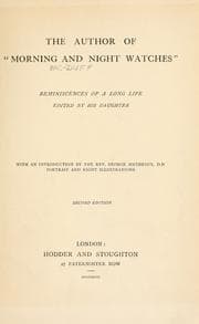 Tapa de The author of "Morning and night watches"
