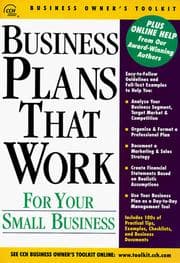 Tapa de Business plans that work