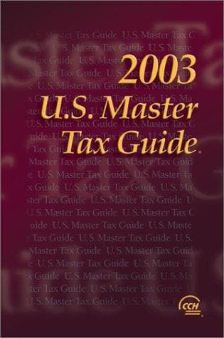 Tapa de U.S. Master Tax Guide, 2003