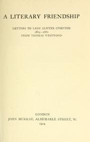 Tapa de A literary friendship