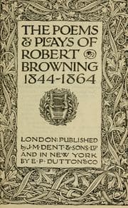 Tapa de The poems & plays of Robert Browning