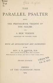 Tapa de The parallel Psalter