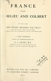 Tapa de France under Richelieu and Colbert