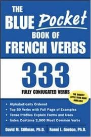 Tapa de The blue pocket book of French verbs