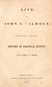 Tapa de Life of John C. Calhoun