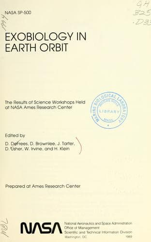 Tapa de Exobiology in earth orbit