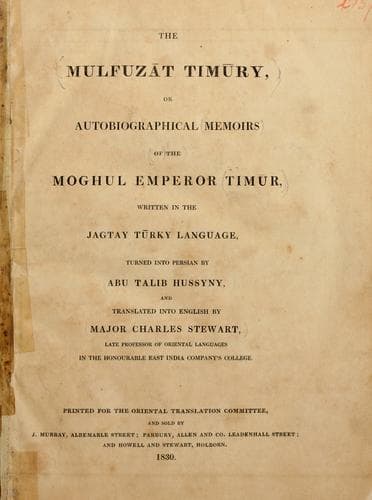 Tapa de The Mulfuzat Timury =