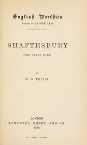 Tapa de Shaftesbury (the first earl)