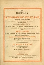 Tapa de The history of the kingdom of Scotland