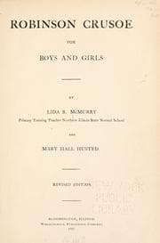 Tapa de Robinson Crusoe for boys and girls