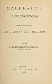 Tapa de Reminiscences, and selections from his diaries and letters
