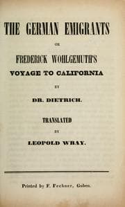 Tapa de The German emigrants