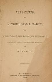 Tapa de A collection of meteorological tables with other tables useful in practical meteorology