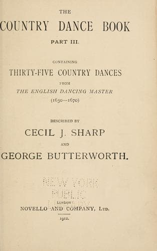 Tapa de The country dance book