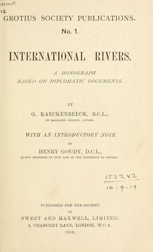 Tapa de International rivers