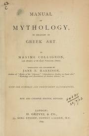 Tapa de Manual of Mythology in Relation to Greek Art