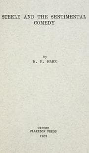 Tapa de Steele and the sentimental comedy