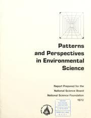 Tapa de Patterns and perspectives in environmental science