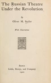 Tapa de The Russian theatre under the revolution