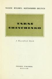 Tapa de Taras Shevchenko