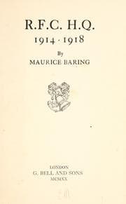 Tapa de R.F.C., H.Q., 1914-1918