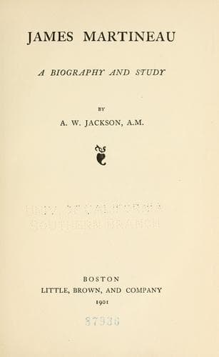 Tapa de James Martineau