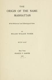 Tapa de The origin of the name Manhattan