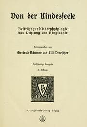 Tapa de Von der Kindesseele