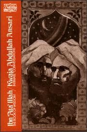 Tapa de Ibn 'Ata' Illah the Book of Wisdom/Kwaja Abdullah Ansari Intimate Conversations (One Volume)