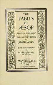 Tapa de The fables of Æsop, selected, told anew and their history traced