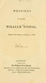 Tapa de Writings of the Rev. William Tindal