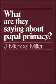 Tapa de What are they saying about papal primacy?
