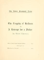 Tapa de The tragedy of Hoffman, or, A revenge for a father