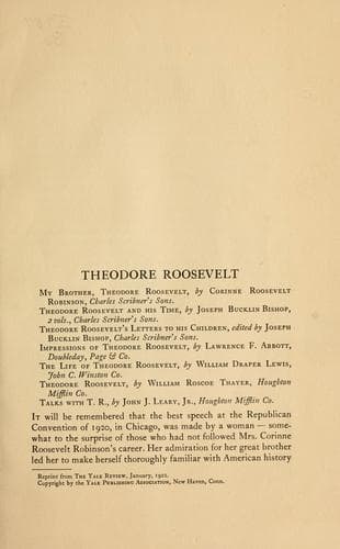 Tapa de Theodore Roosevelt