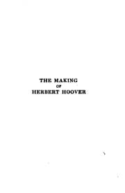 Tapa de The making of Herbert Hoover