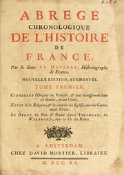 Tapa de Abreg©Øe chronologique de l'histoire de Fran