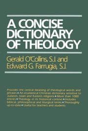 Tapa de A concise dictionary of theology