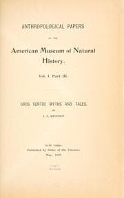 Tapa de Gros Ventre myths and tales