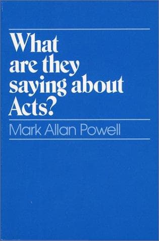 Tapa de What are they saying about Acts?